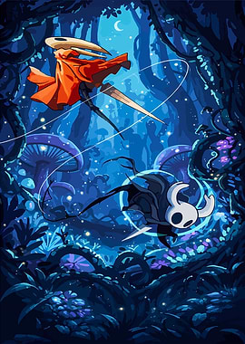 Hollow Knight Forest Battle Art