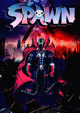 Spawn Comic Book Cover Art