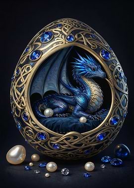 Dragon in Jeweled Egg