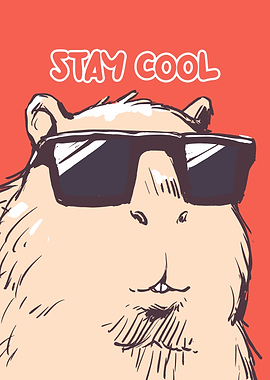 Cool Hamster with Sunglasses