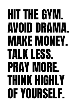 Motivational Text Art: Life Advice