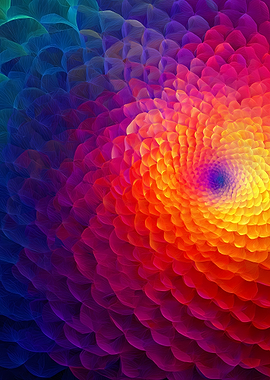 Colorful Abstract Swirl Pattern