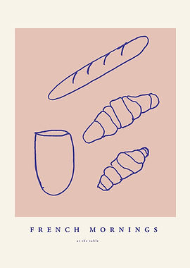 French Mornings at the Table Art
