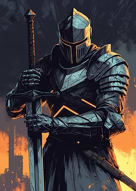 Armored Knight with Sword