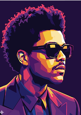 The Weeknd Pop Art Portrait