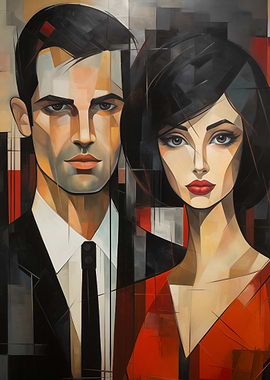 Abstract Portrait of a Couple