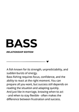 Bass Relationship Edition | Funny Wedding Gift for Anglers