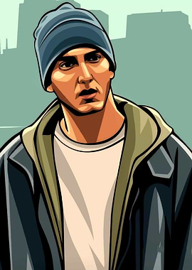 Eminem Cartoon Portrait