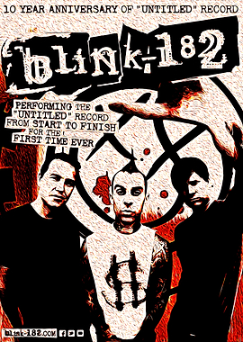 Blink-182 Untitled Record Anniversary Poster