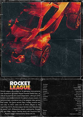 Rocket League Game Poster