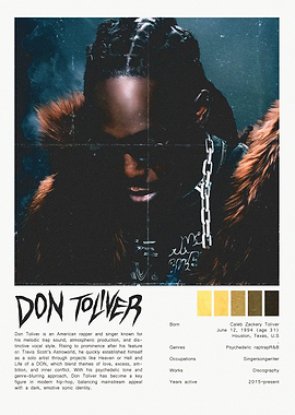 Don Toliver Portrait Poster