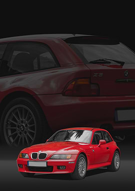 Red BMW Z3 Coupe