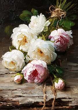 Floral Still Life Oil Painting