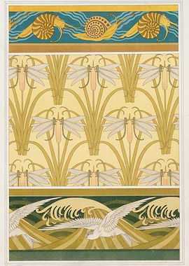 Art Nouveau Nature Pattern