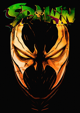 Spawn Mask Dark Comic Art