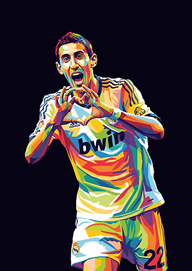 Angel Di Maria Pop Art Portrait