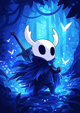 Hollow Knight in Blue Forest