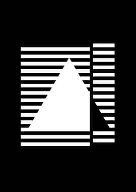 Abstract Black and White Geometric Design