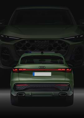 Green Audi Q5 Sportback