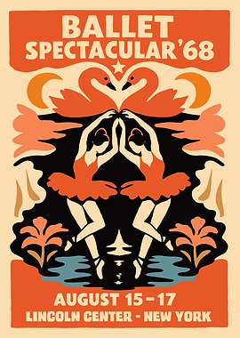 Swan Lake Ballet Poster