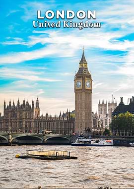 London, United Kingdom cityscape