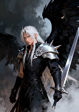 Winged Warrior with Sword