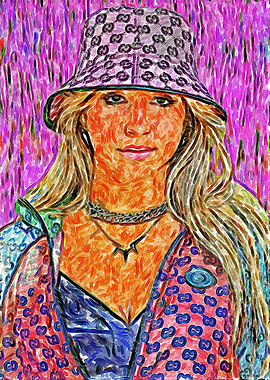 Painting of Tate McRae