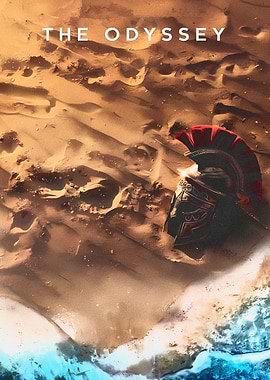 The Odyssey: Spartan Helmet on Beach