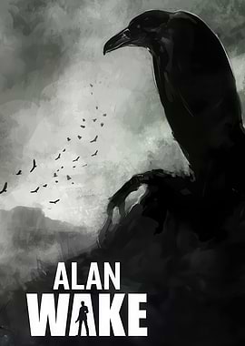 Alan Wake Cover Art with Raven