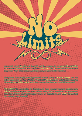 No Limits Inspirational Graphic Art