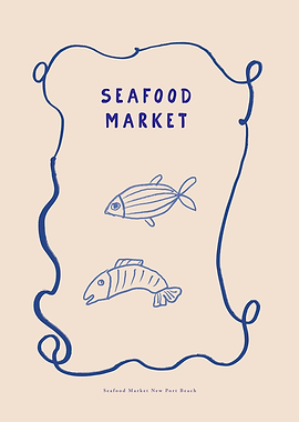 Seafood Market Illustration