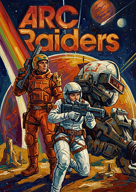 Arc Raiders Sci-Fi Oil Painting