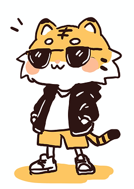 Cool Tiger Cartoon Character