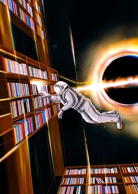 Interstellar Library near Blackhole