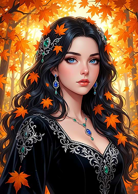 Autumn Portrait of a Woman