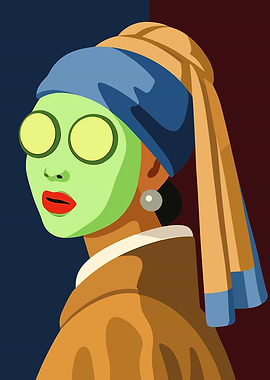 Girl with a Pearl Earring Parody