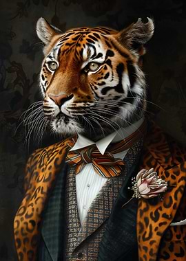 Dapper Tiger Portrait