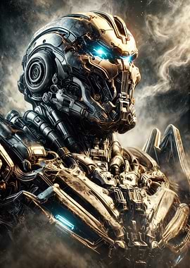 Ashrise Titan: Futuristic Robot Warrior