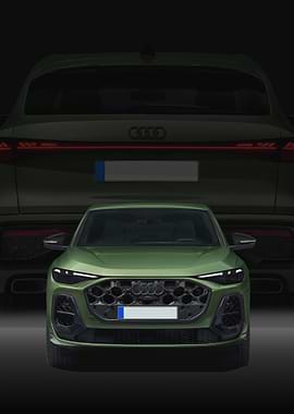 Green Audi Q5 Sportback