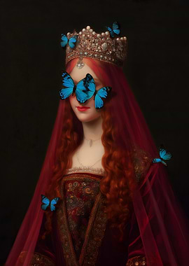 Queen with Butterflies