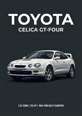 Toyota Celica GT-Four Car Poster