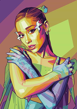 Ariana Grande Wpap Pop Art