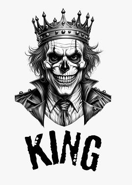 Creepy King Skull
