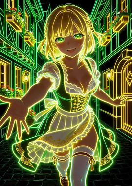 Neon Dirndl Dream