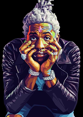 Young Thug Portrait Pop Art
