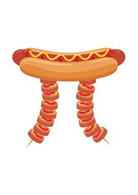 Hot Dog Pi Symbol