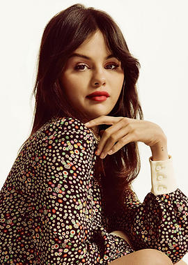 Selena Gomez Portrait with Floral Dress