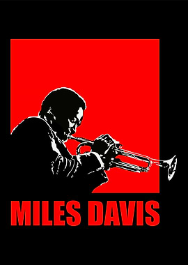 Miles Davis Silhouette Art