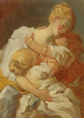 Mother and Children Painting