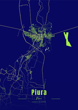 Piura, Peru City Map